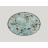 Тарелка RAK Porcelain Peppery овальная плоская 36*27 см, голубой цвет 81220628