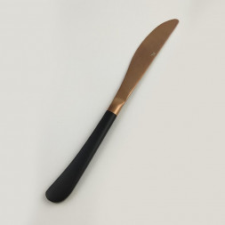 Нож столовый &quot;Provence&quot; медное матовое PVD покрытие черная ручка P.L. Proff Cuisine