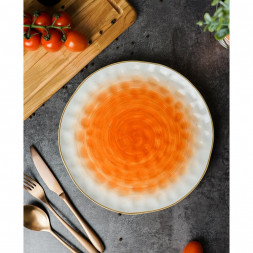 Тарелка d 27 см оранжевая фарфор &quot;The Sun Eco&quot; P.L. Proff Cuisine