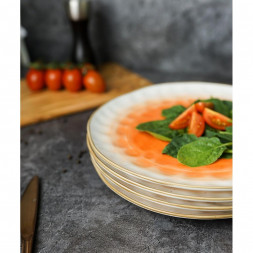 Тарелка d 27 см оранжевая фарфор &quot;The Sun Eco&quot; P.L. Proff Cuisine