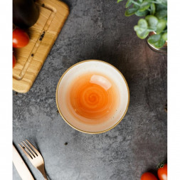Салатник 360 мл d 12,8 см h5,5 см оранжевый фарфор &quot;The Sun Eco&quot; P.L. Proff Cuisine
